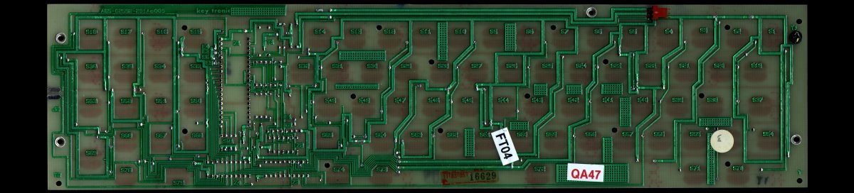 Lisa Keyboard PCB bottom view